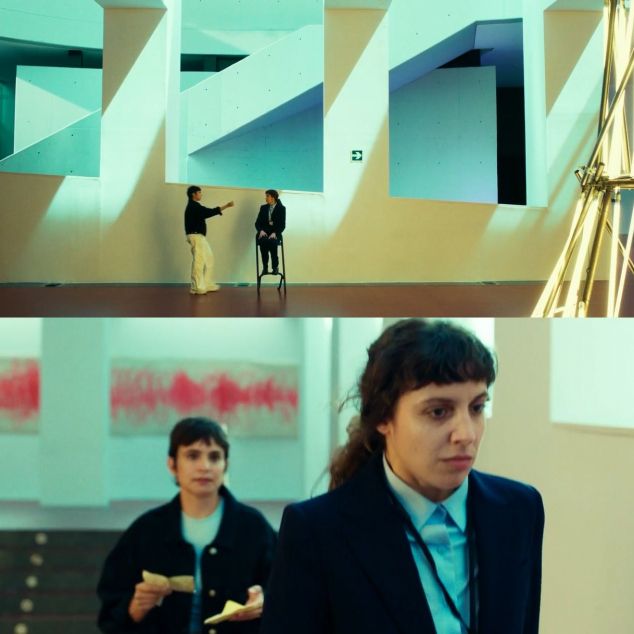 Verónica Echegui y Silma López, en una escena de la película "Yo no soy esa" rodada en el Foyer del centro de congresos TecnoCampus Verónica Echegui y Silma López, en una escena de la película "Yo no soy esa" rodada en el Foyer del centro de congresos TecnoCampus