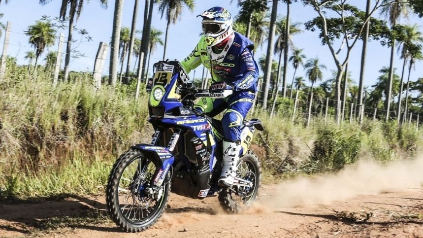 El canetenc con su moto. Foto: Sherco.