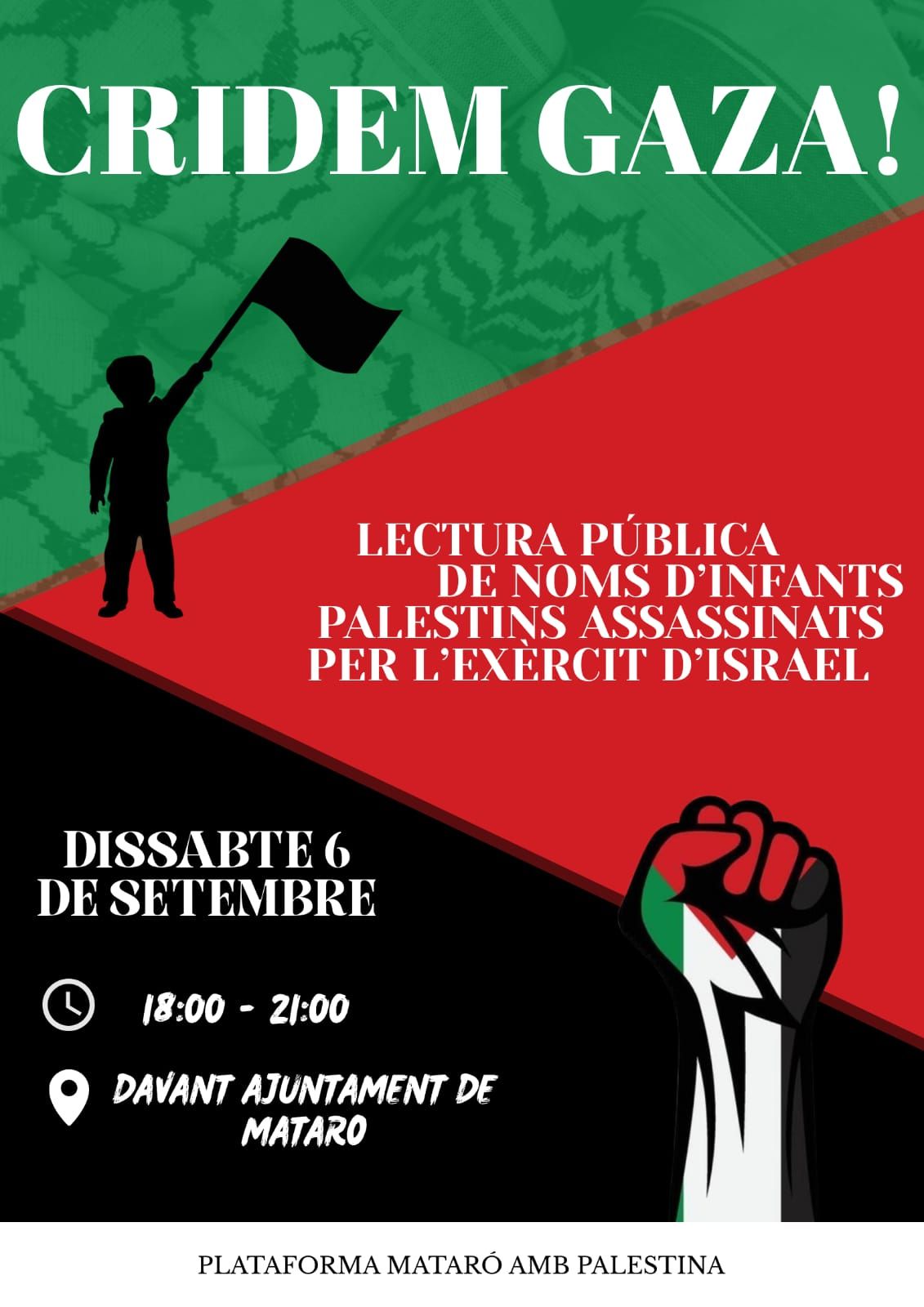 El primer acte de 'Mataró amb Palestina' aquest dissabte