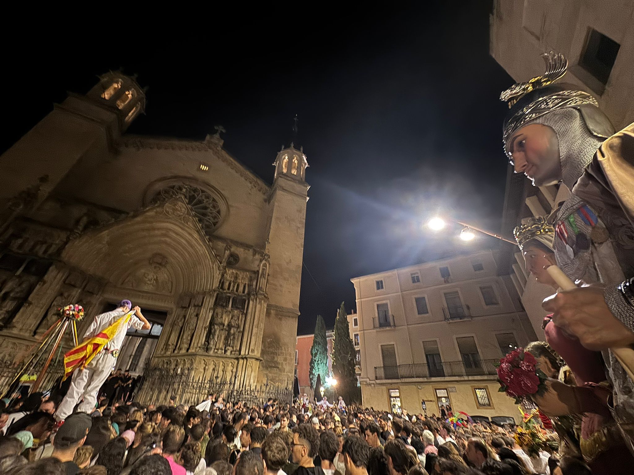 En Robafaves, al final de la processó a Vilafranca. Foto: Joan Adserà