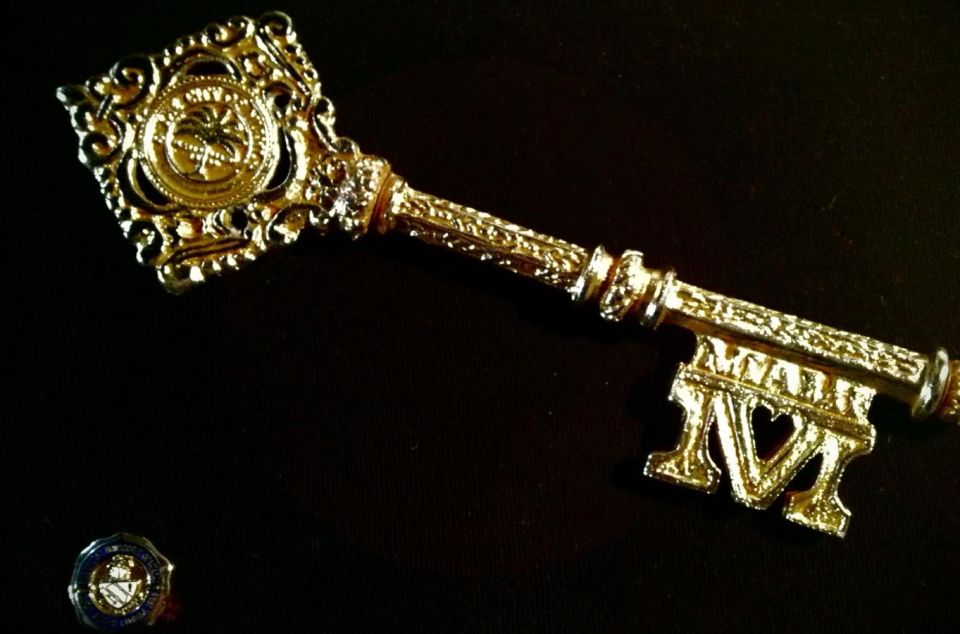 La clau d'or de la ciutat de Miami lliurada a Perecoll La clau d'or de la ciutat de Miami lliurada a Perecoll
