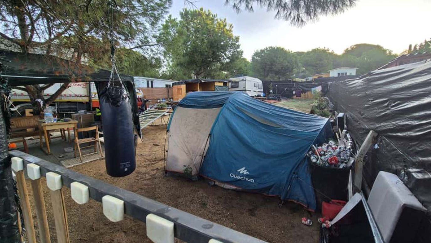 Imagen del asentamiento irregular de Cinc Sénies. Foto: Ayuntamiento de Mataró