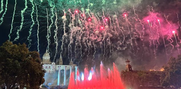 Un momento del Piromusical de la Mercè. Foto: ACN
