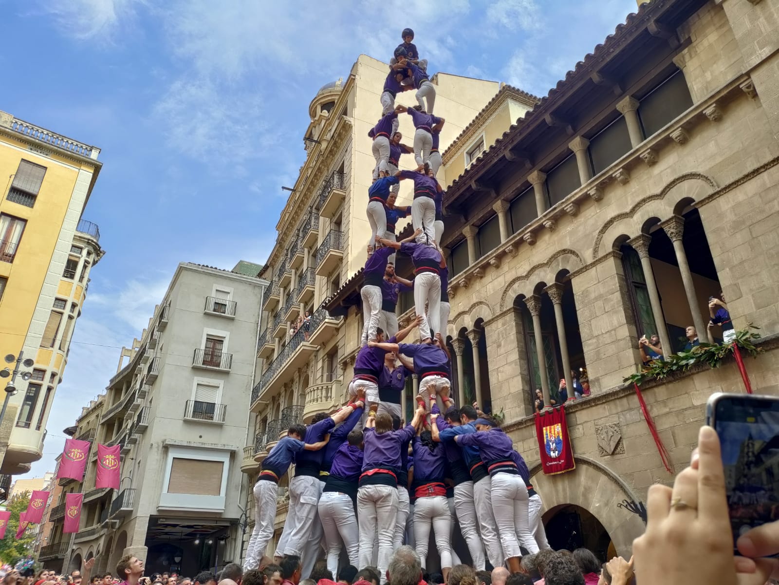 El 4 de 9 dels Capgrossos a Lleida. Foto de E. Casanova