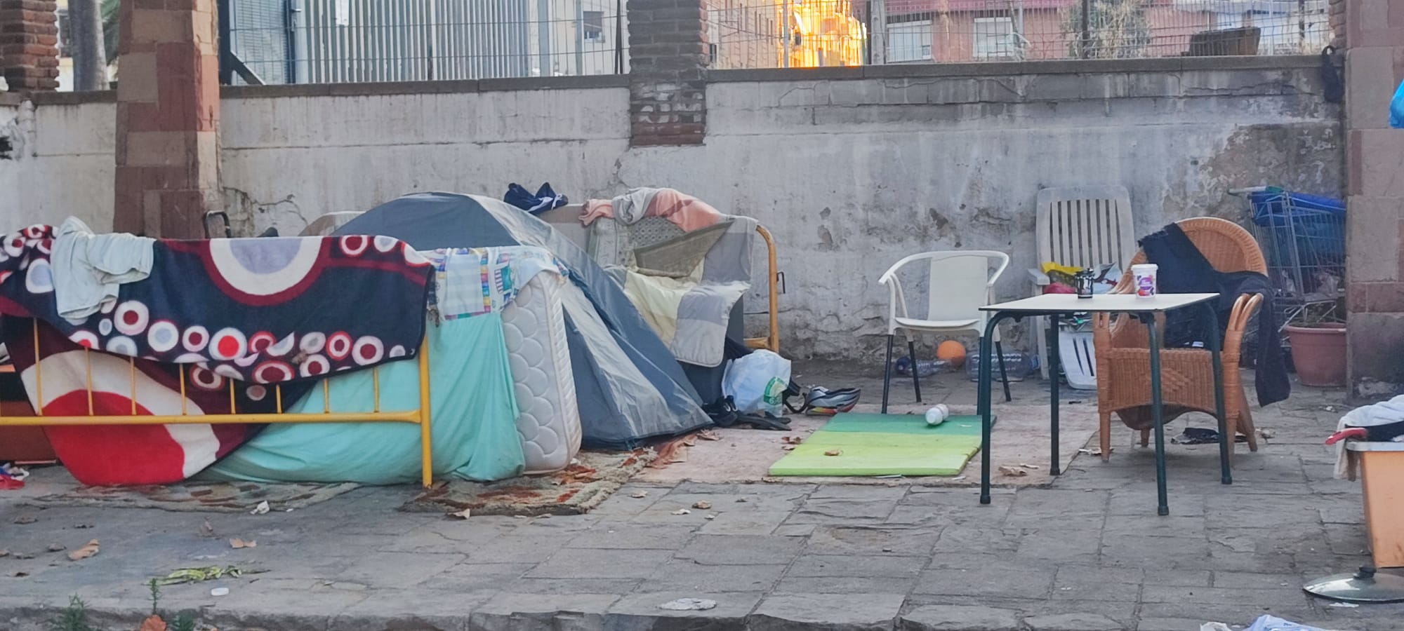 L'assentament de persones sense llar a Sant Simó