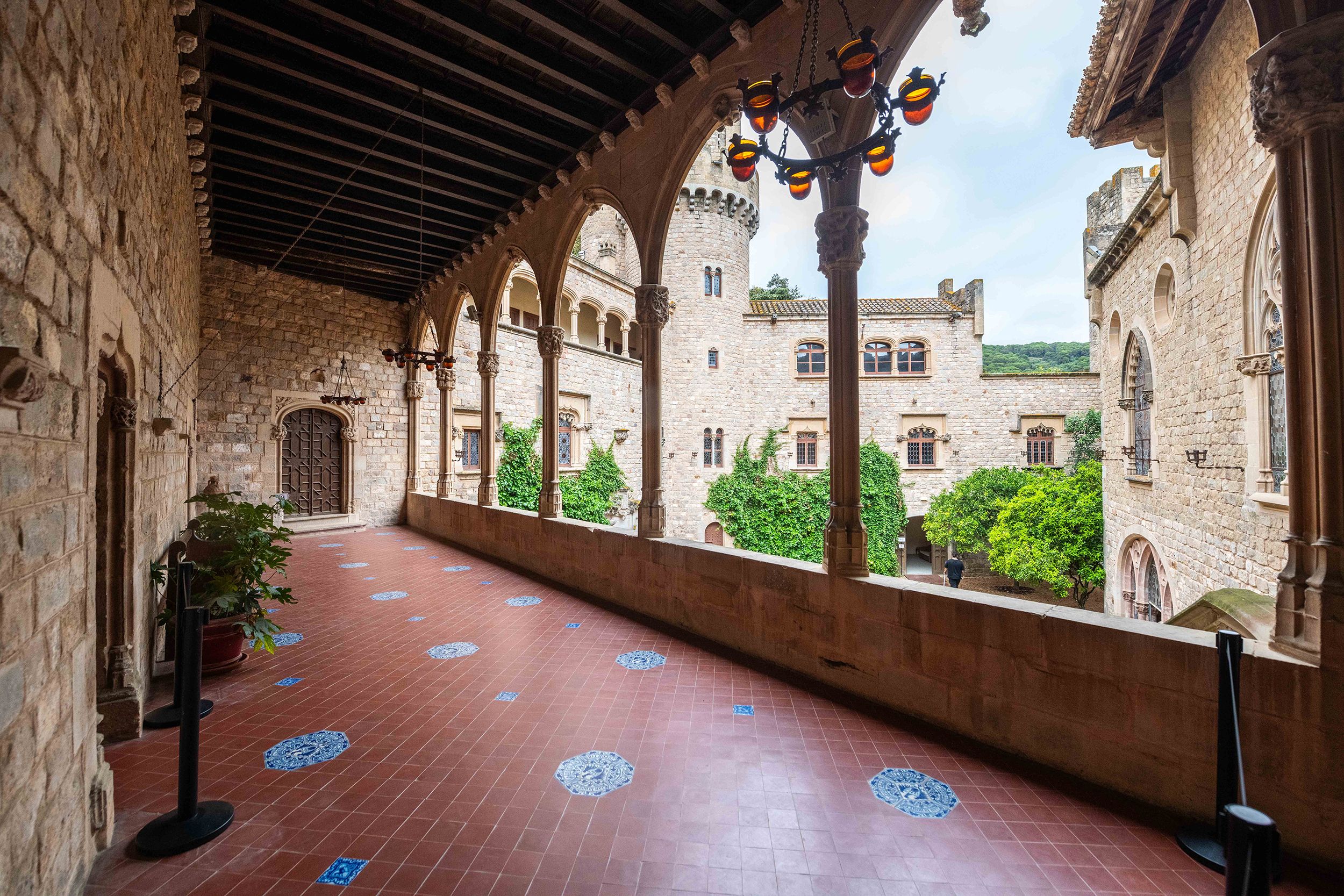 Vista de l'interior del castell