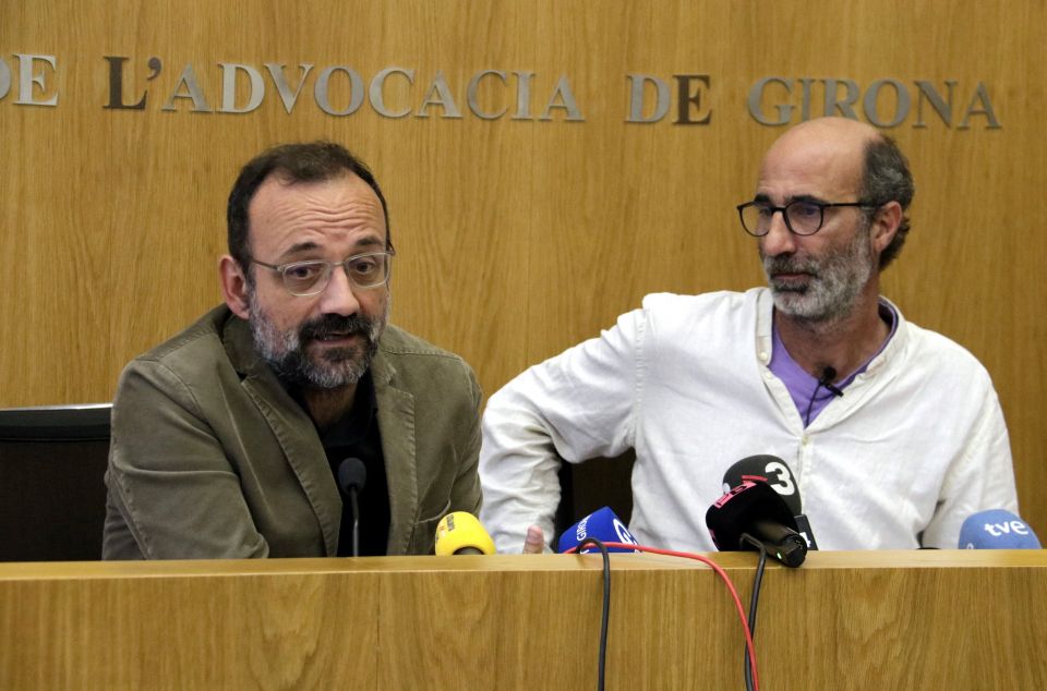 L'advocat Benet Salellas i el germà d'Helena Jubany