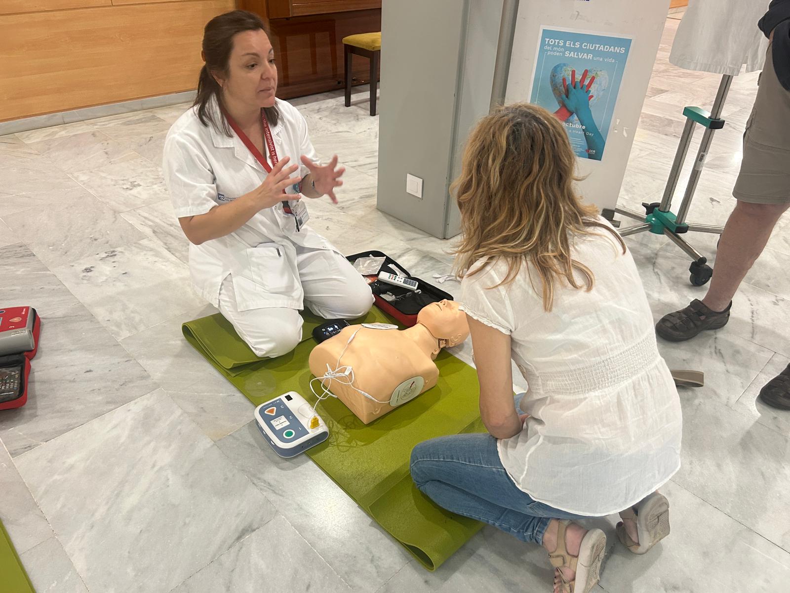 El taller de reanimació a l'Hospital de Mataró