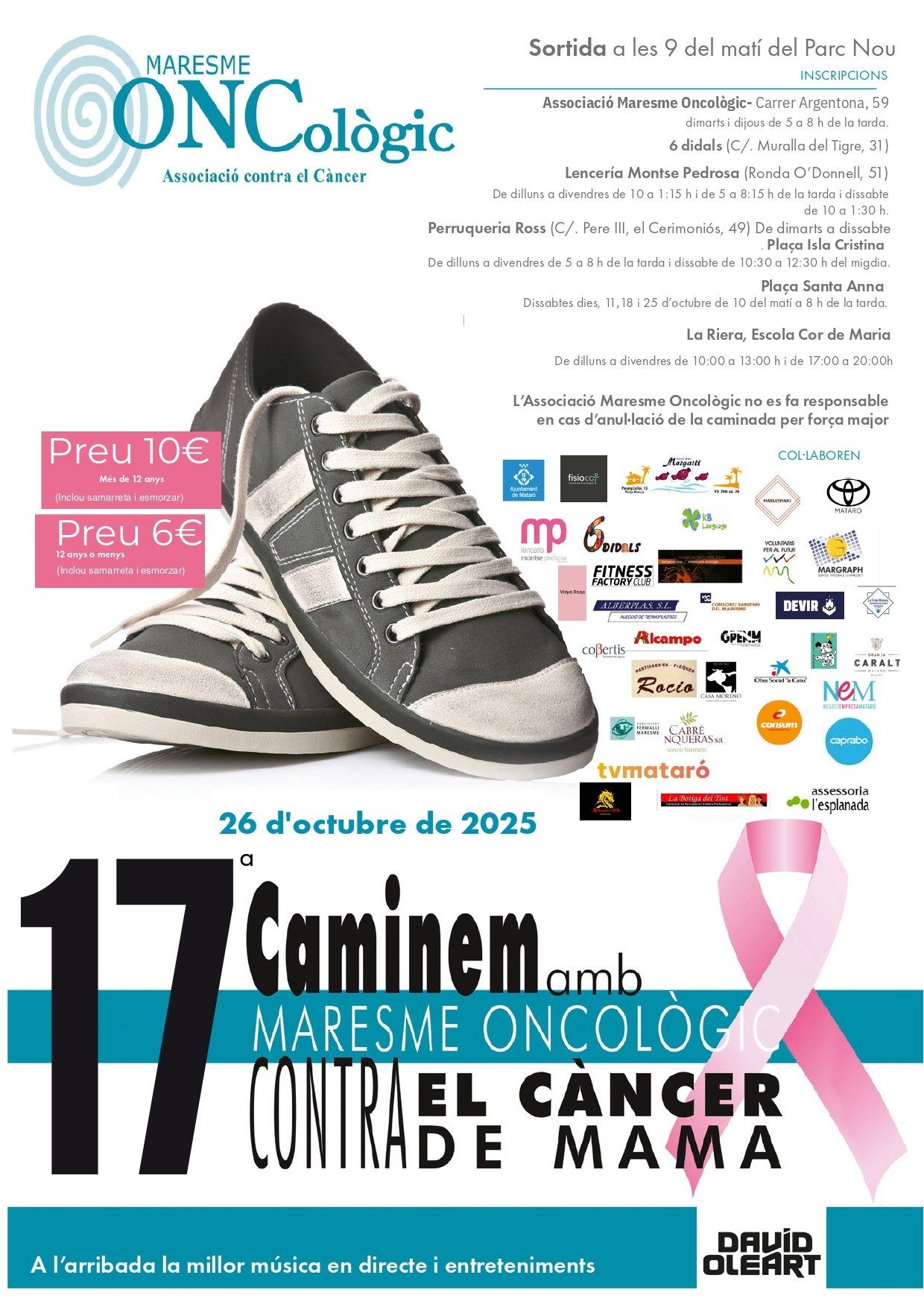 El cartel de la Caminata El cartel de la Caminata