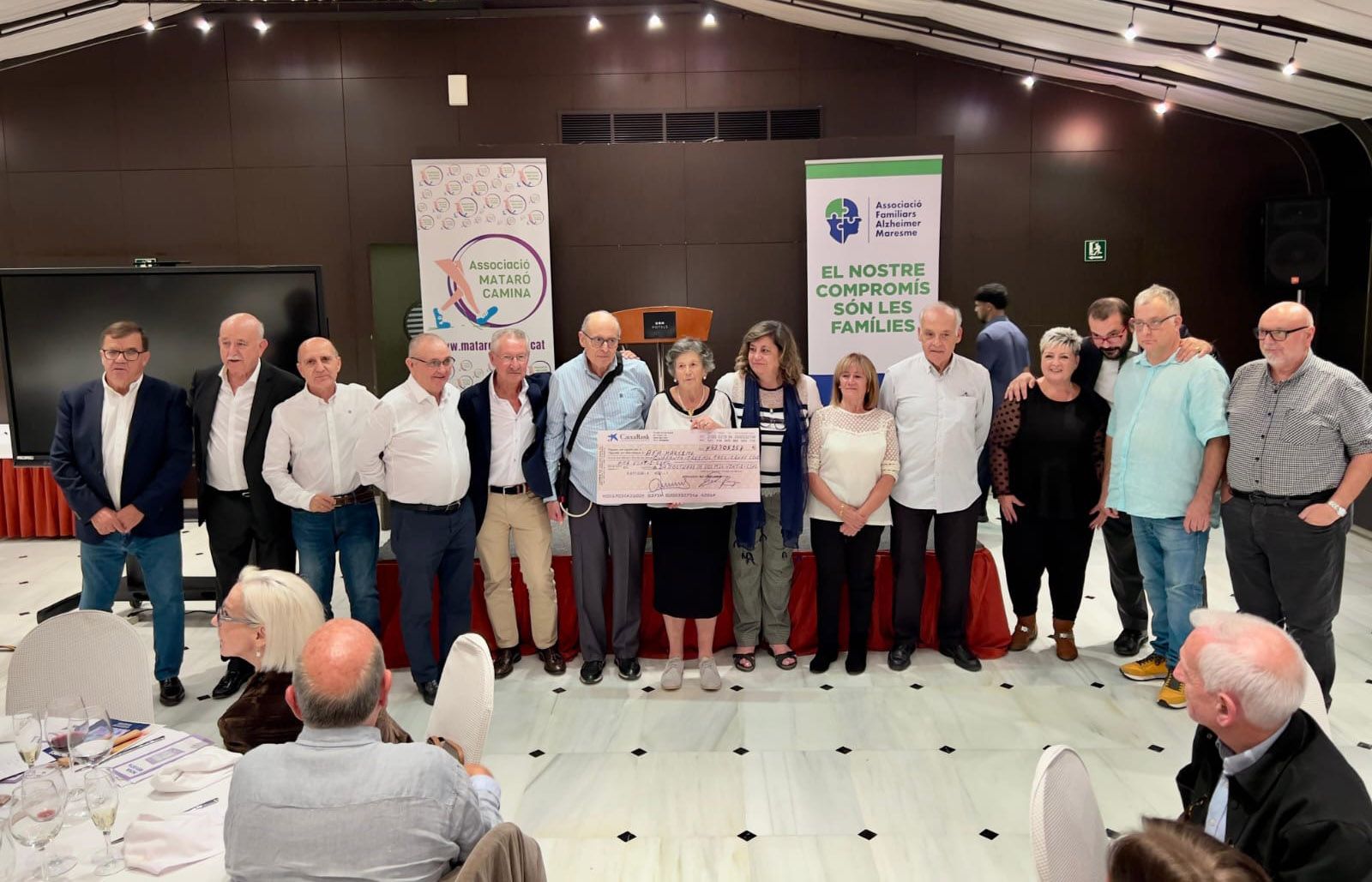 Entrega del xec de Mataró Camina. Entrega del xec de Mataró Camina.