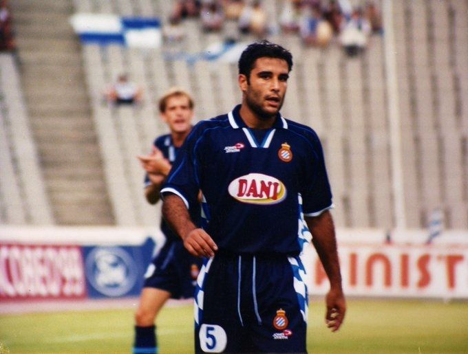 Pedro Nieto, en un partit del primer equip disputat a l’Estadi Lluís Companys de Montjuïc Pedro Nieto, en un partit del primer equip disputat a l’Estadi Lluís Companys de Montjuïc