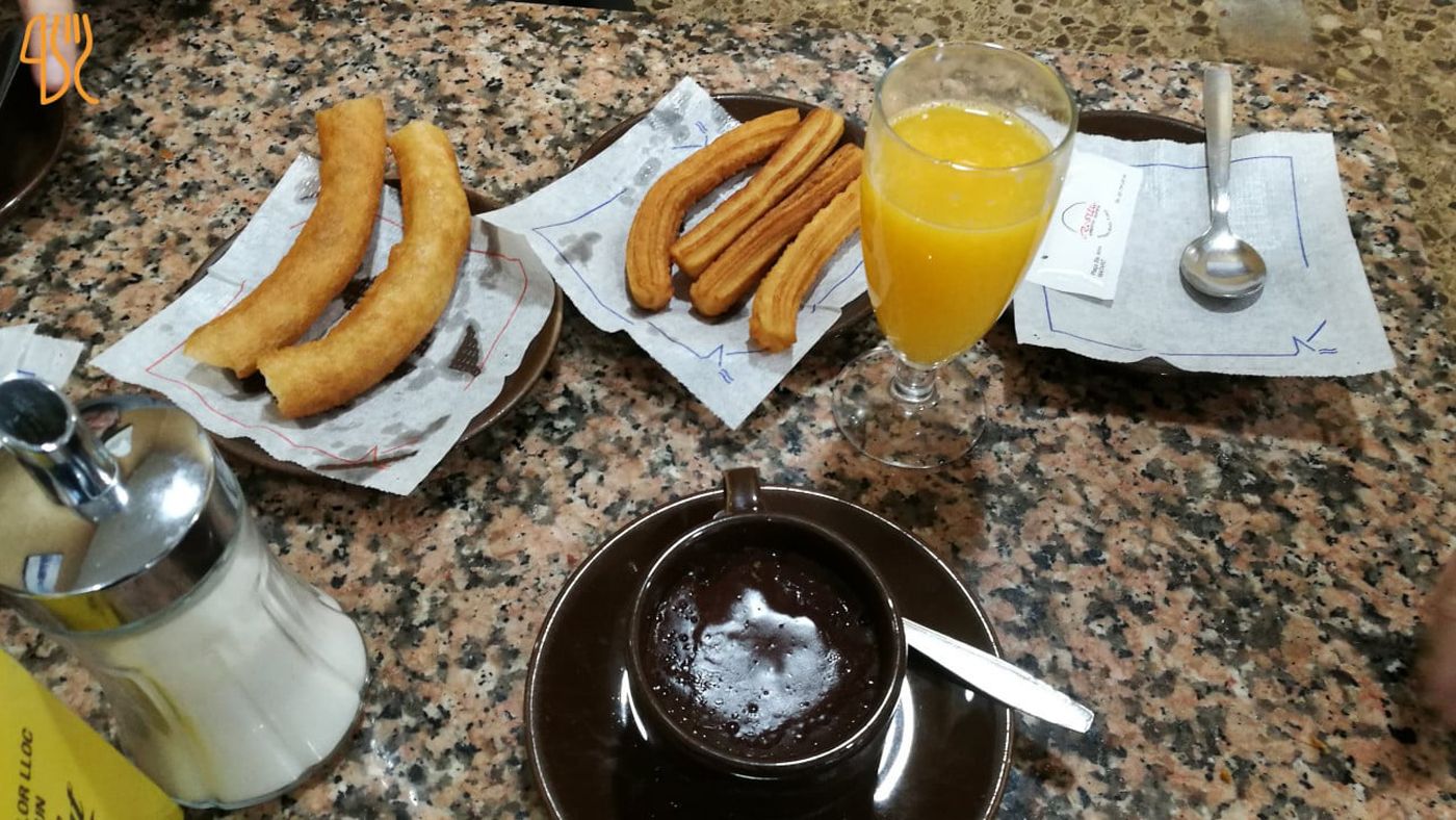 Churros en La Rosita de Mataró