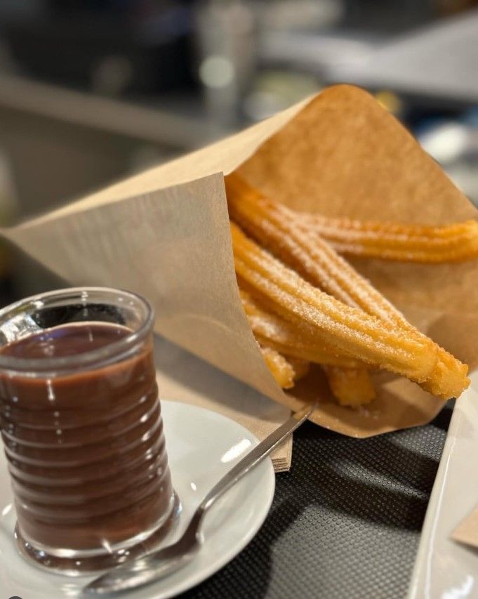 Churros con chocolate de Cal Xurru, en El Masnou
