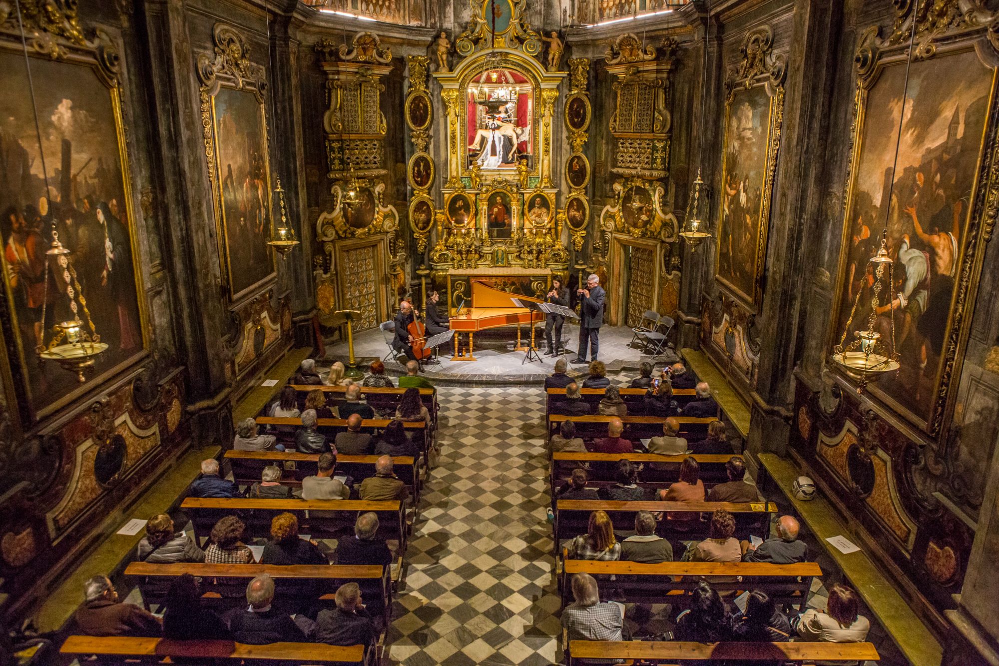 Trio Barroc del Cafè a la Capella dels Dolors. Foto: Ajuntament