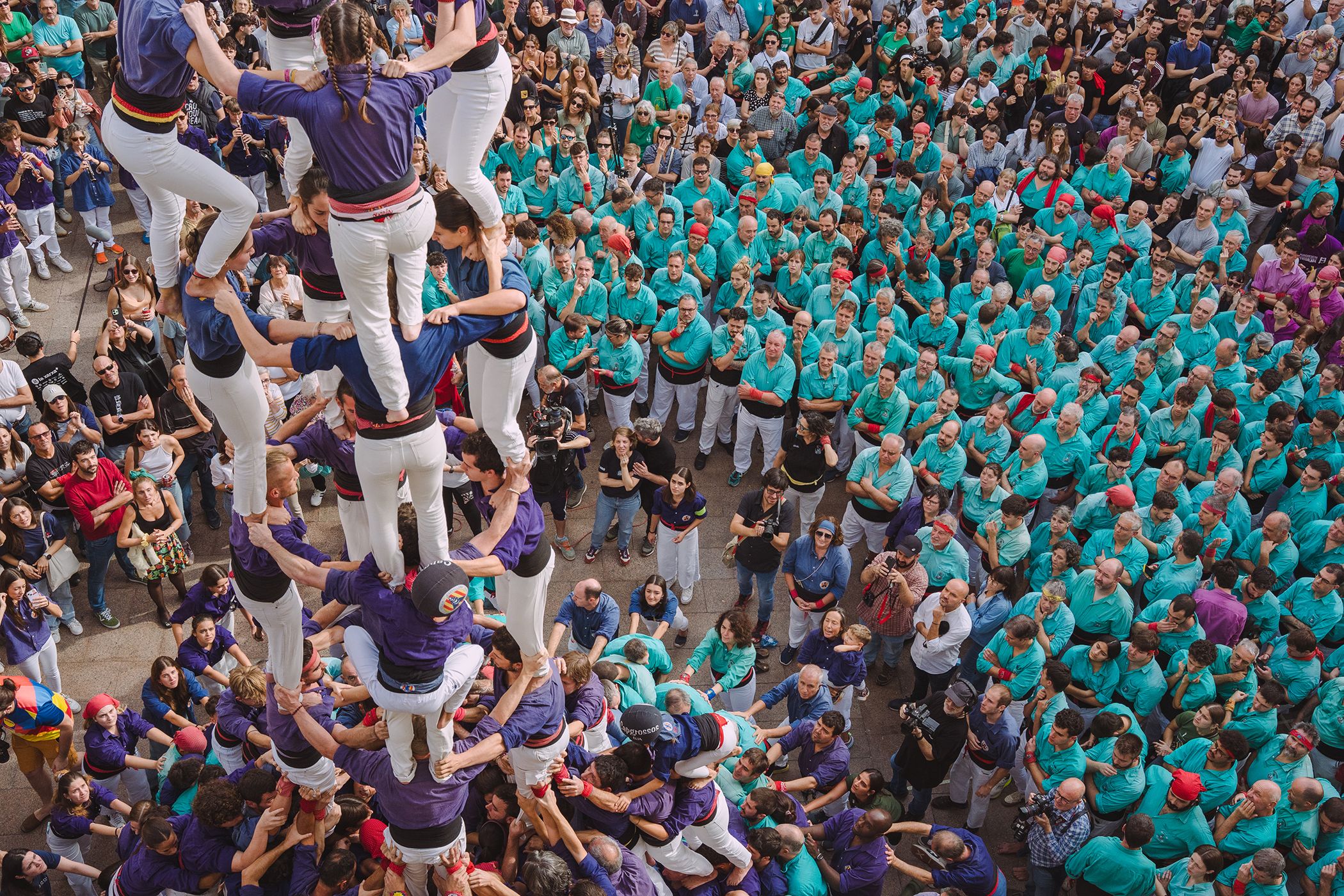 Un momento de la actuación de los Capgrossos. Foto ACN