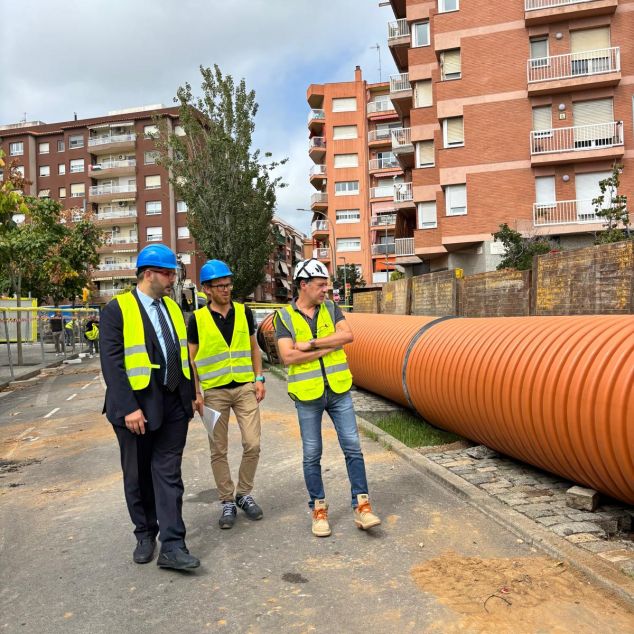 Visita d'obres de l'alcalde a la zona Visita d'obres de l'alcalde a la zona