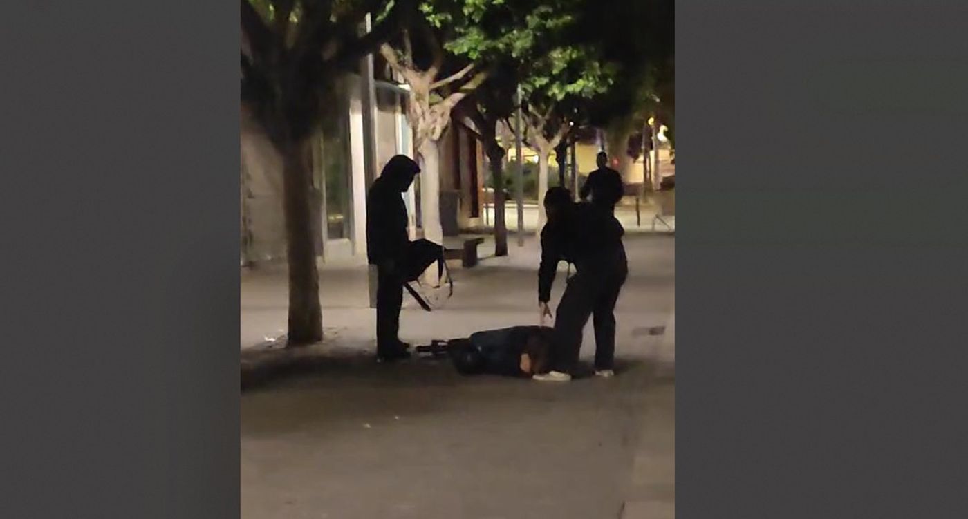 Fragment del vídeo on es veu l'autor dels fets