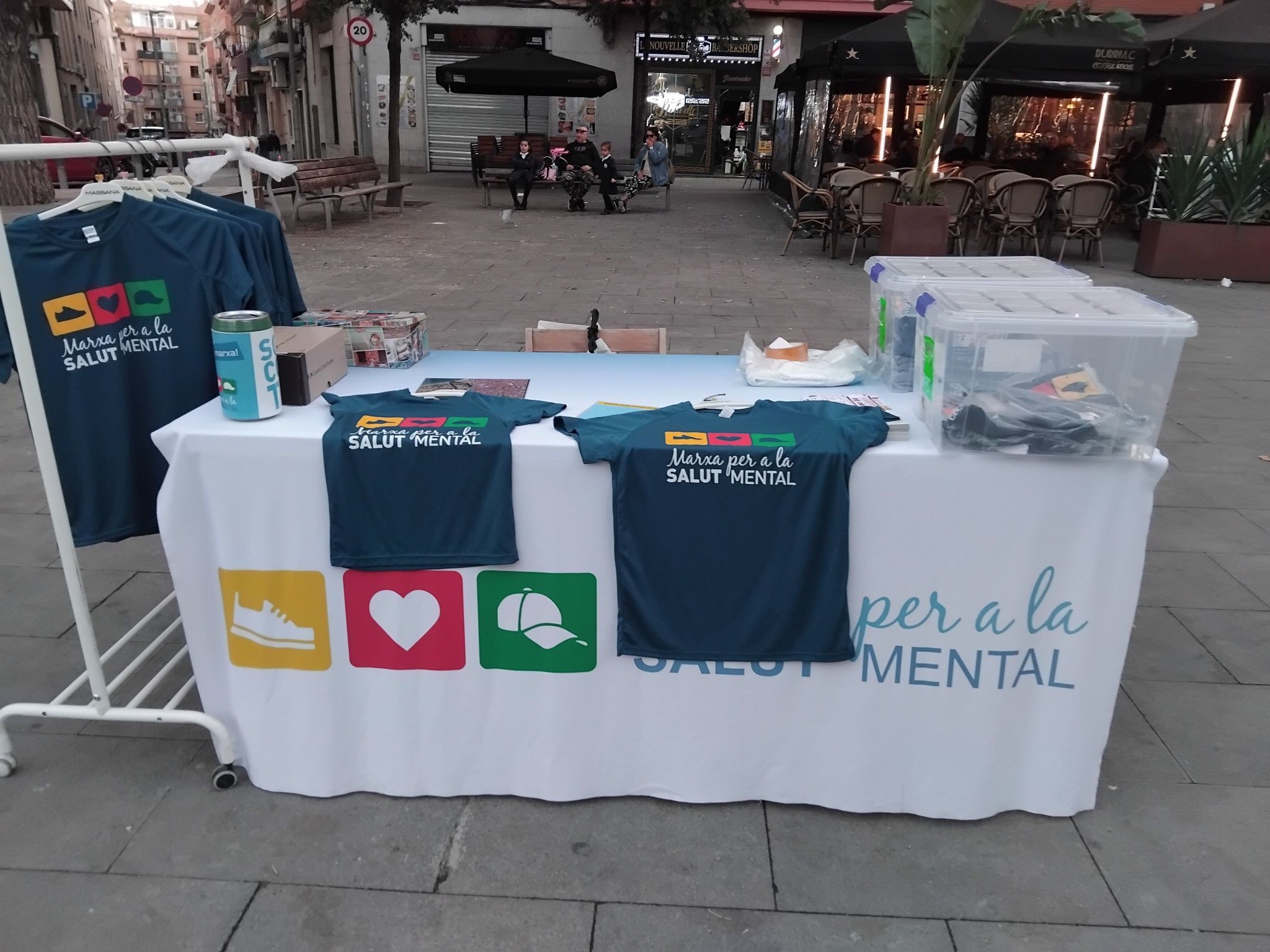 Punto de inscripciones para la Marxa per a la Salut Mental