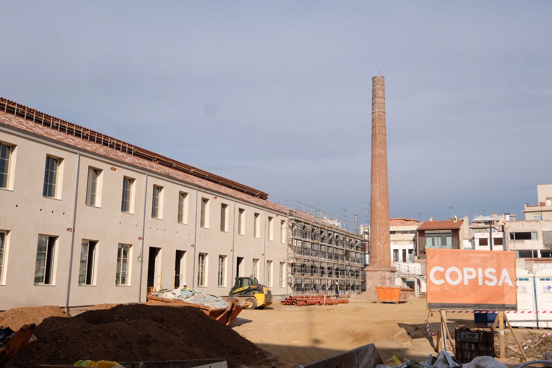 Les obres del centre educatiu que ha d'entrar en funcionament al Setembre. Foto: R. Gallofré