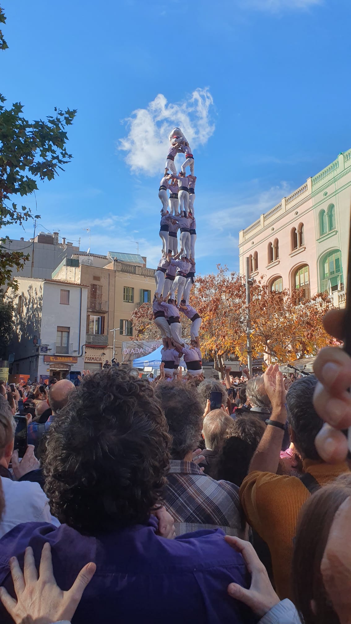 El 4 de 9 sense folre dels Minyons. Foto: Alba Roca El 4 de 9 sense folre dels Minyons. Foto: Alba Roca