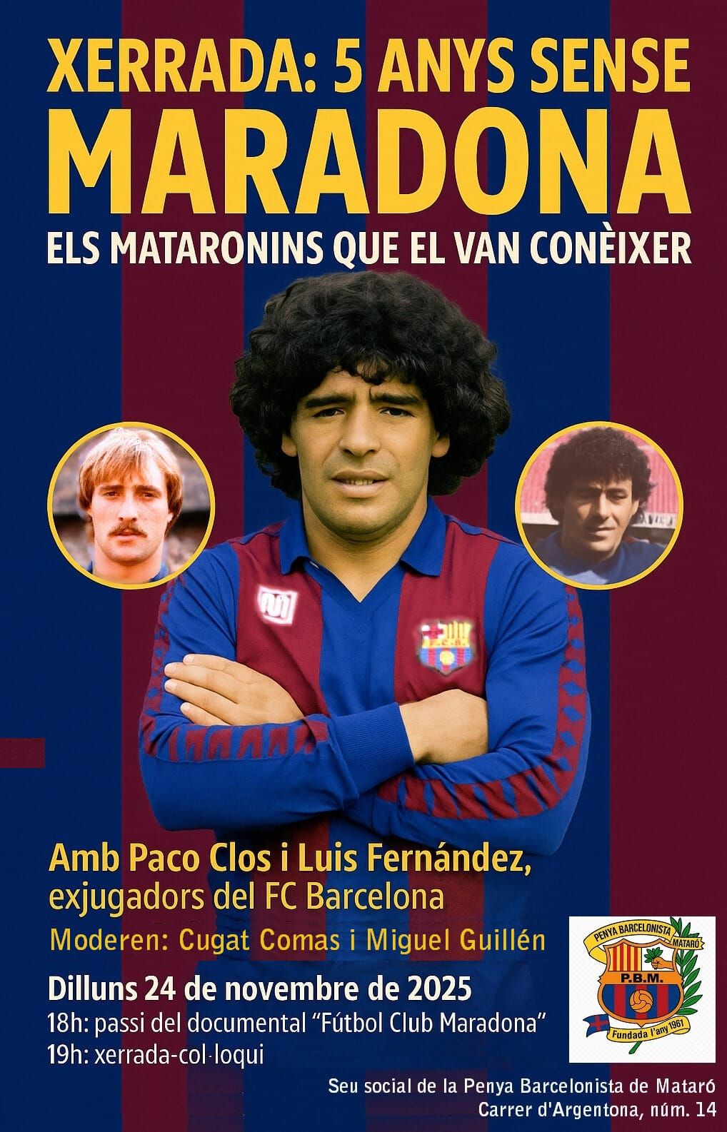 El cartell de l'acte