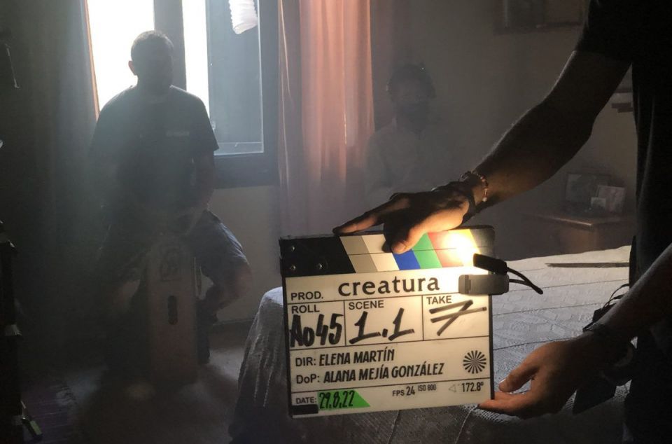 Rodatge de Creatura al Maresme. Foto Maresme Film Comission