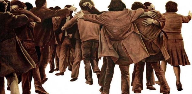 “El Abrazo” de Juan Genovés “El Abrazo” de Juan Genovés