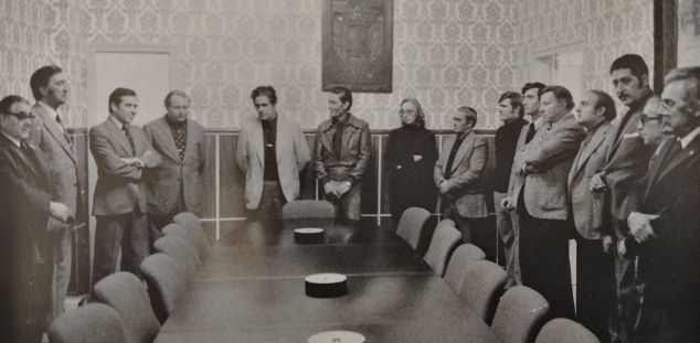 Consell Local del Movimiento de Mataró. Font: PUNSOLA VILAR, Albert (2006). Converses amb Francesc Robert Graupera. La Transició des de l'alcaldia de Mataró 1973-1977 Consell Local del Movimiento de Mataró. Font: PUNSOLA VILAR, Albert (2006). Converses amb Francesc Robert Graupera. La Transició des de l'alcaldia de Mataró 1973-1977