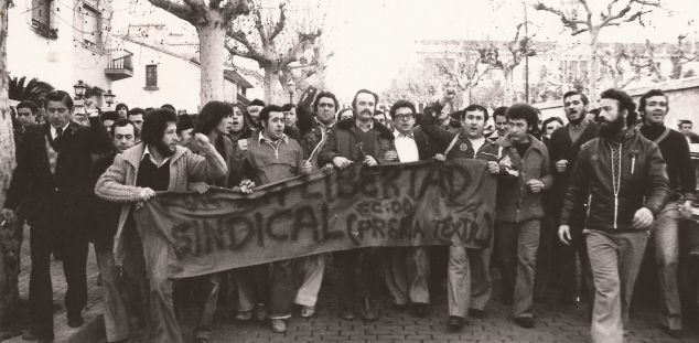 Manifestació sindical a Mataró Manifestació sindical a Mataró
