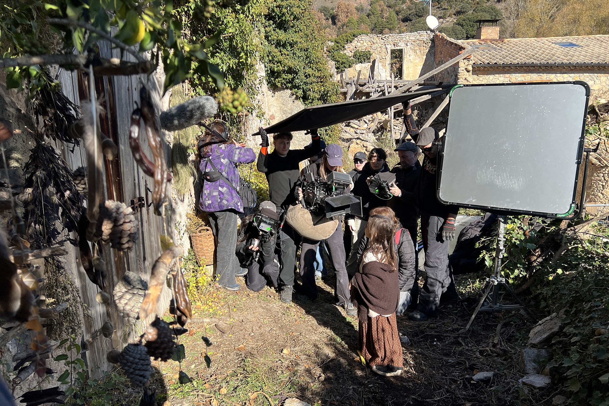 Un moment del rodatge del film sobre les trementinaires. Foto: ACN