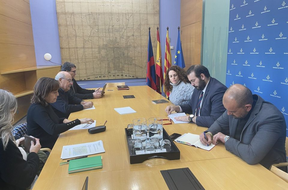 Trobada entre representants de la Generalitat i l'Ajuntament a Mataró