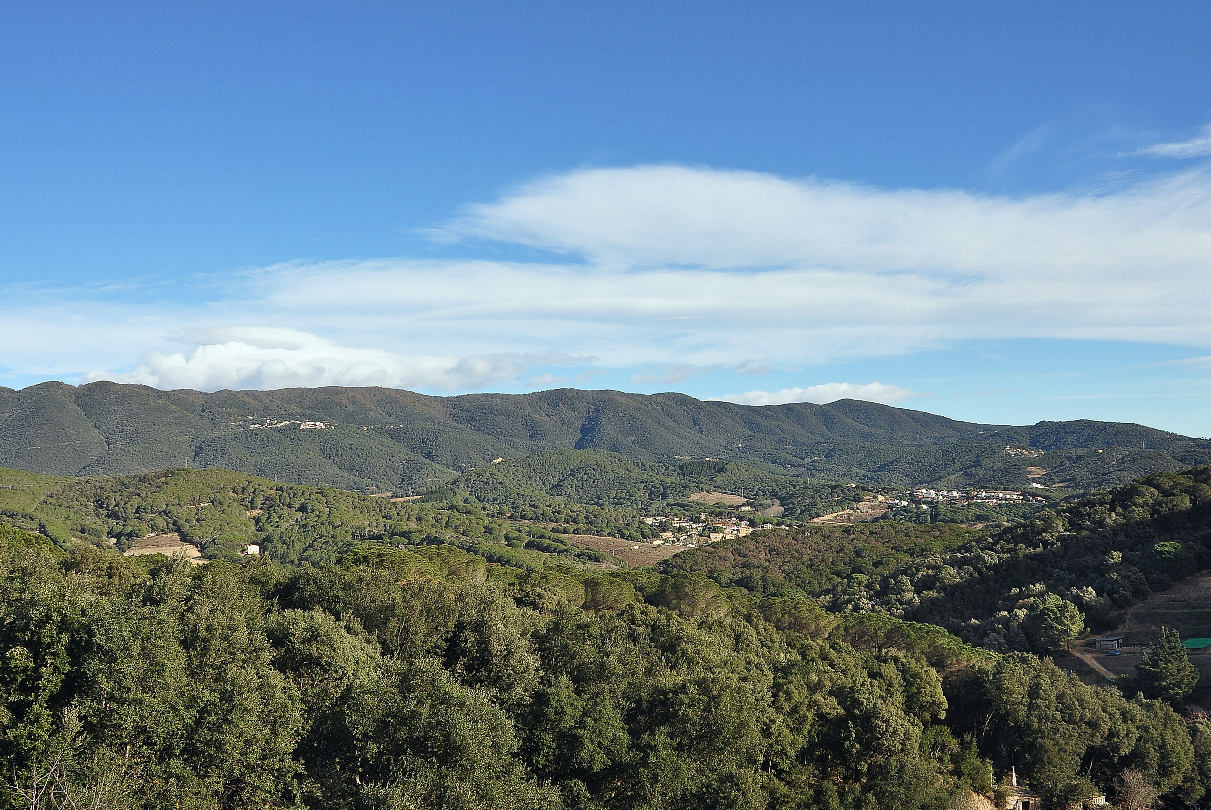 Panoramica del Montnegre Corredor. Pas endavant