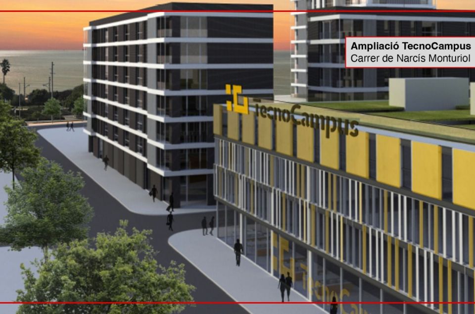 El render de l'ampliació del TecnoCampus, una novetat