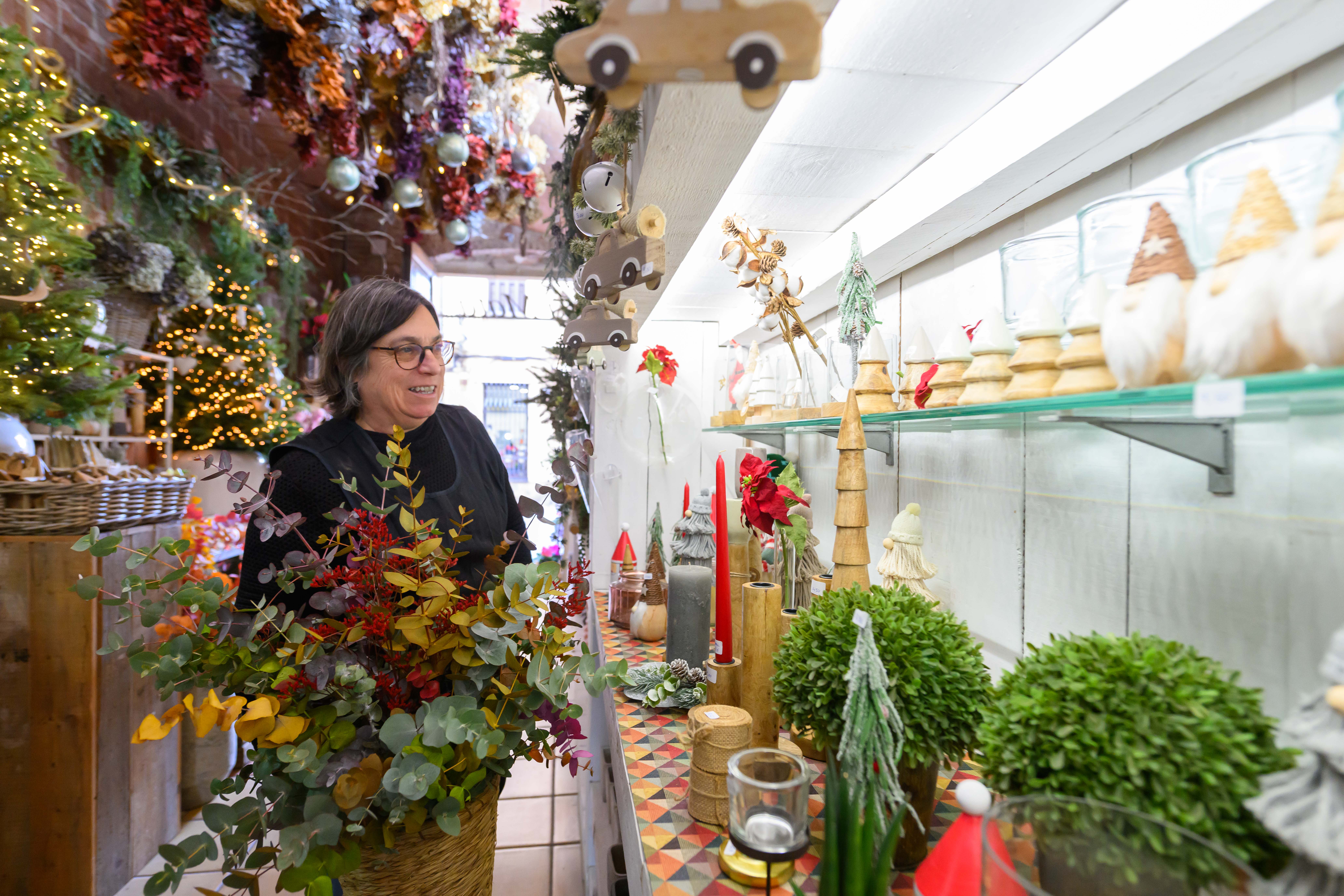 Gràcia Busqué, de la floristeria La Mata de Mataró