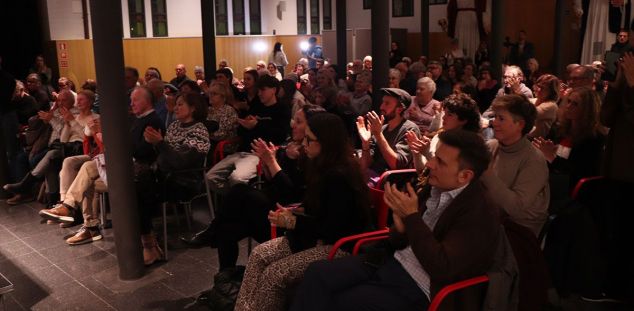 Un moment de l'acte de lliurament del premi. Foto: Lluís Rugama