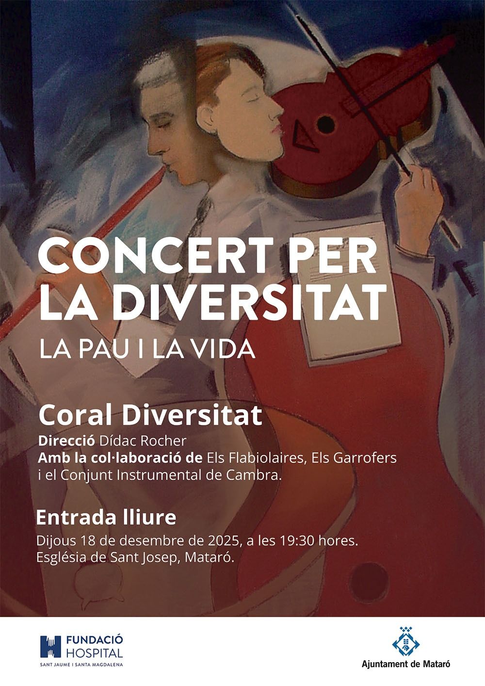 El cartell del concert de la Coral Diversitat