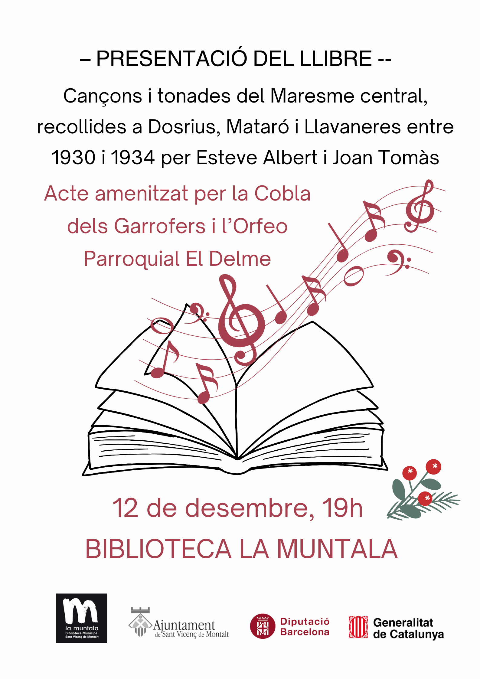 251212 Presentació Llibre i Cant coral