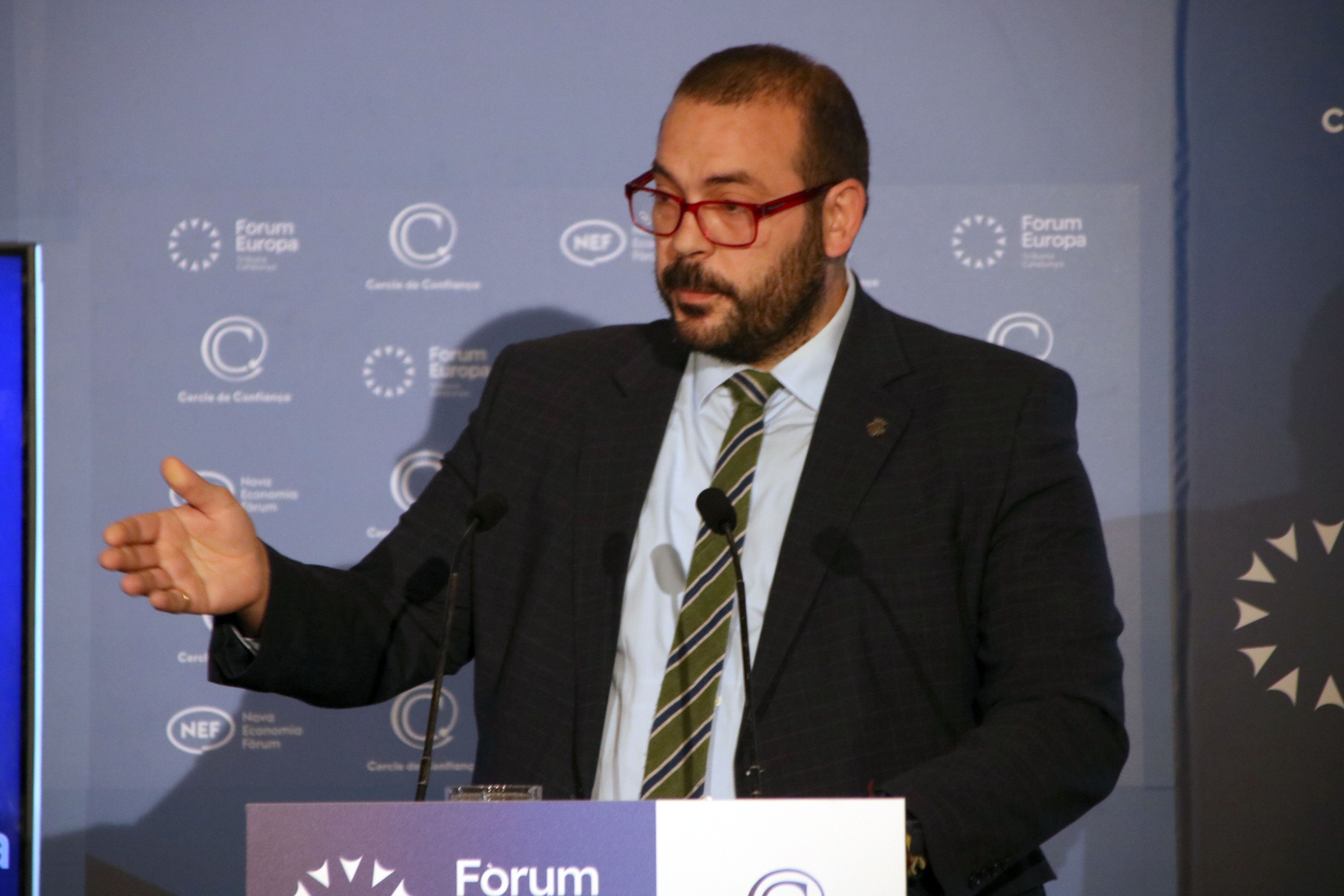 Bote, durant la seva intervenció al Nova Economia Forum. Foto: ACN