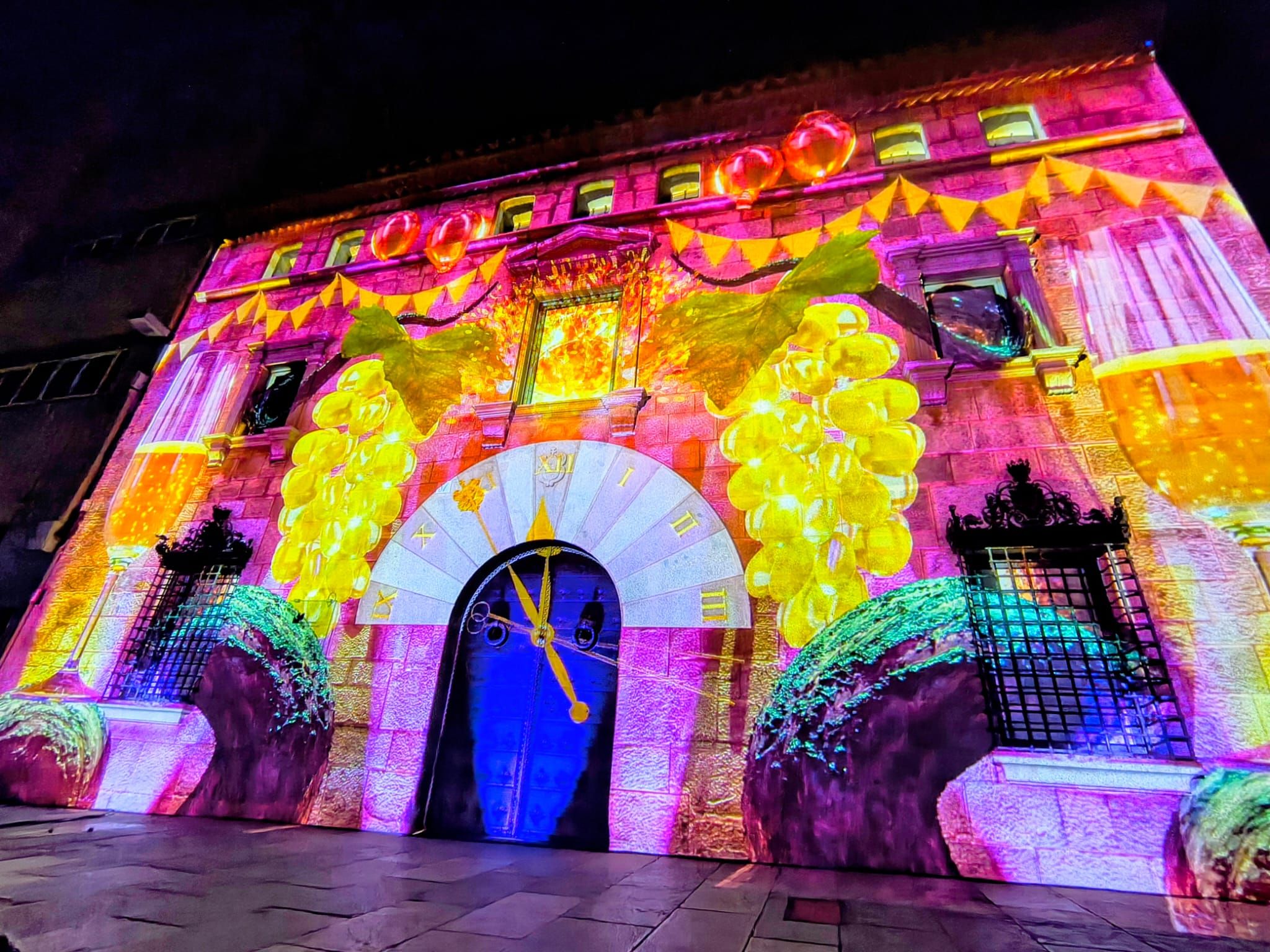 El mapping navideño en Mataró