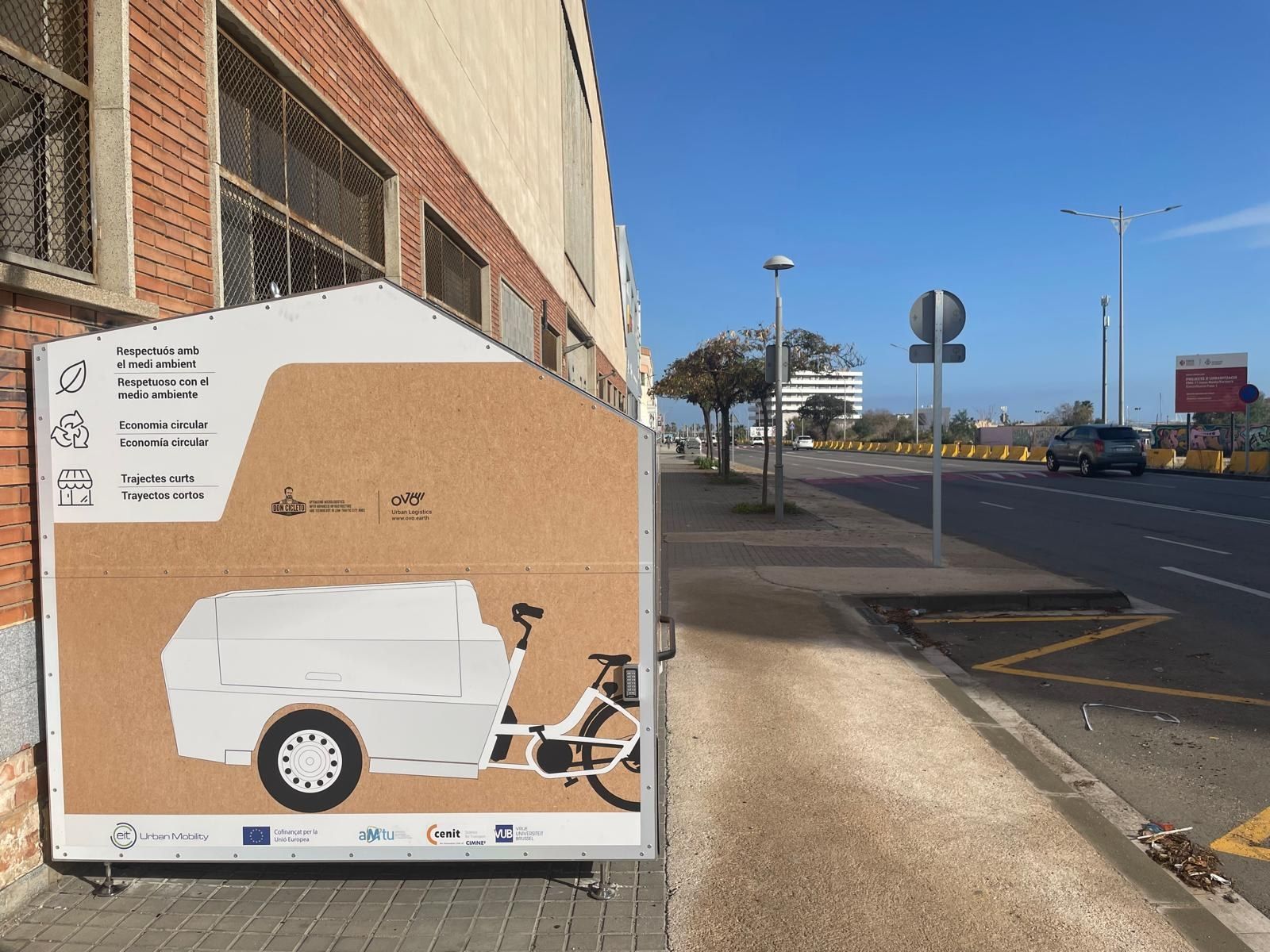 Microalmacén para el reparto sostenible de la compra online. Foto: Ayuntamiento de Mataró