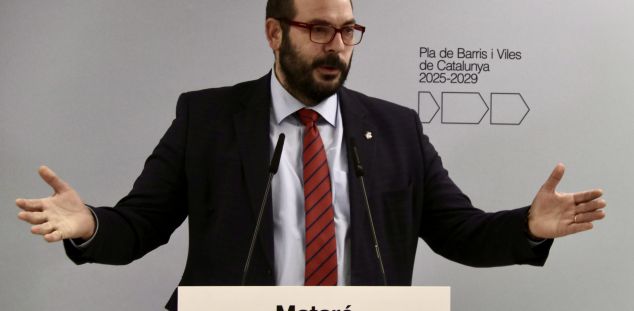 David Bote, en la presentación del Pla de Barris. Foto: ACN