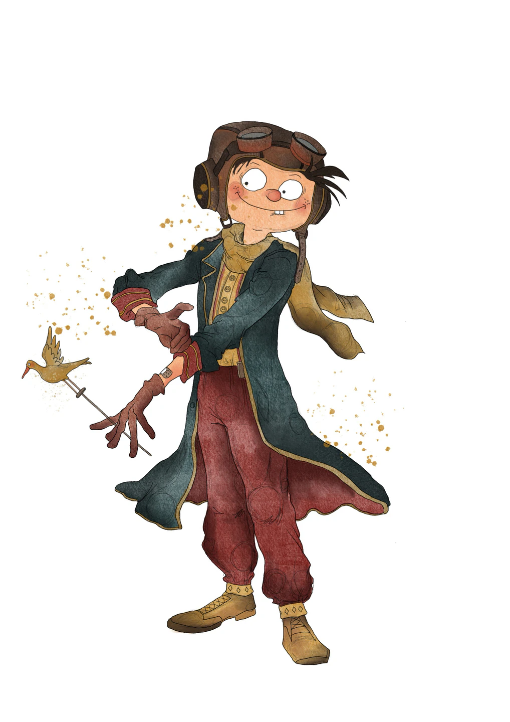 Espurna. Dibujo de Lara Sànchez.