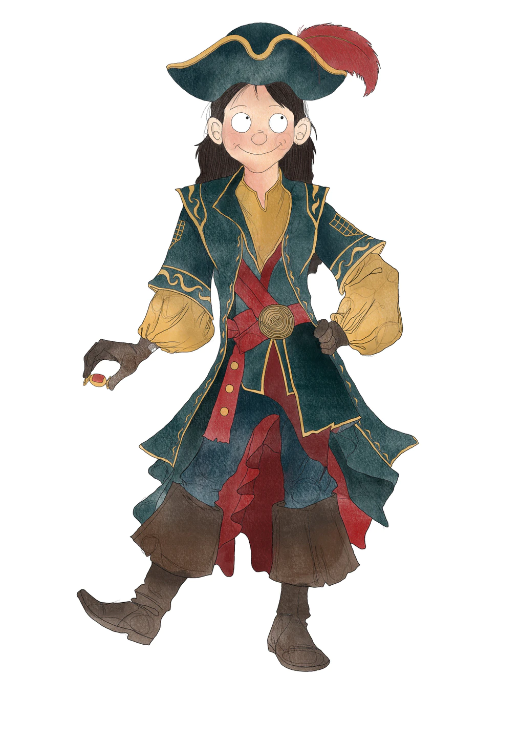 Capitana Auràlia. Dibujo de Lara Sànchez.