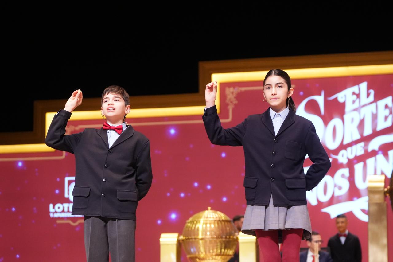 Un momento del Sorteo de Navidad