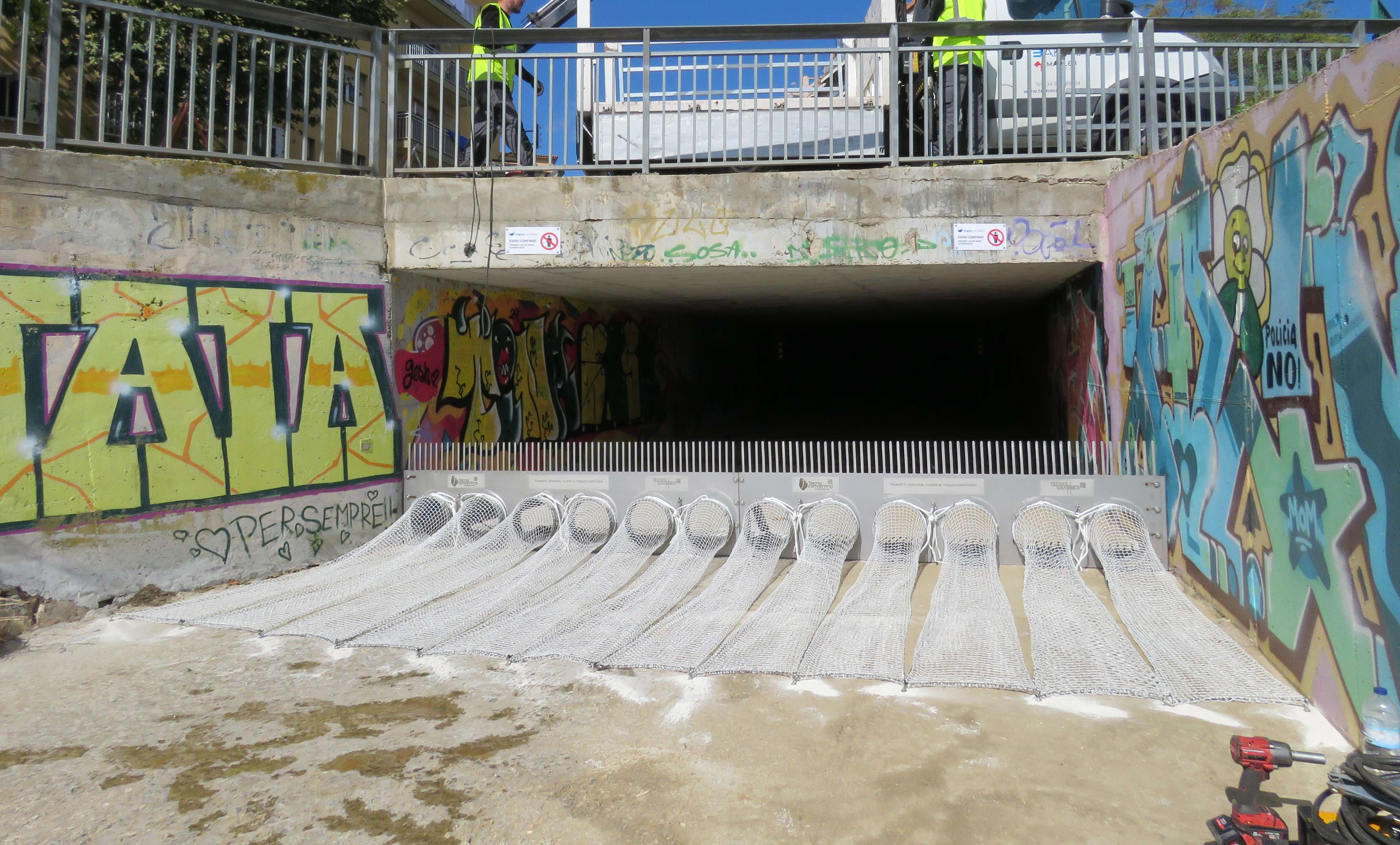 Las nuevas mallas de retención de Sant Simó