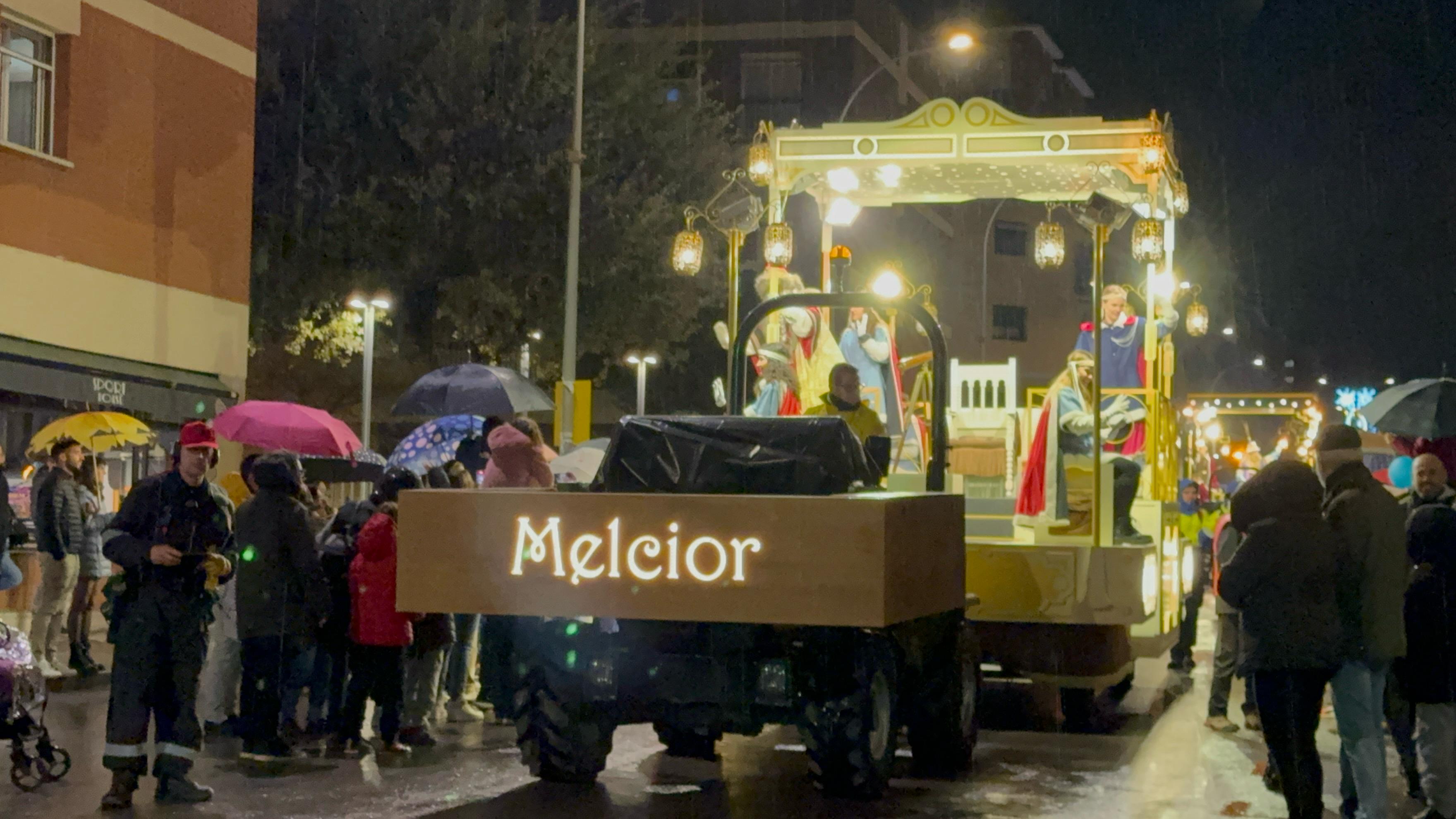 La Cavalcada dels Reis d'Orient de 2024 a Mataró, sota l'aigua.
