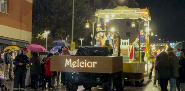 La Cavalcada dels Reis d'Orient de 2024 a Mataró, sota l'aigua.