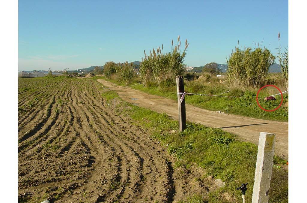 El lugar donde fue encontrado el cuerpo de la mujer