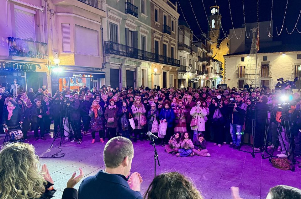 Manifestació a Calella. Foto: ACN Manifestació a Calella. Foto: ACN