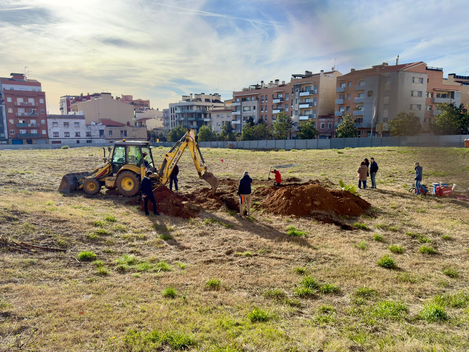 Trabajos preliminares en el solar de Can Fàbregas 3